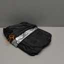 300D Heavy Duty Motorcycle Cover, SECELES All Season Durable Waterproof Outdoor Protection Scooter Cover 4 Reflective Tape Lock-Holes fits up to 86" Yamaha Honda Harley Suzuki (XXL: 86" x 37" x 50") (Black)