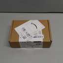 Amazon Basics Exterior Door Knob With Lock, Coastal, Matte Black