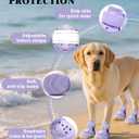 Dog Boots for Hot Pavement & Snow, Waterproof Non-Slip Dog Shoes with Reflective Straps, Adjustable Pet Booties for Small to Large Dogs, Outdoor Paw Protection, 4Pcs