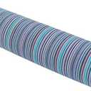 Levoberg Round Buckwheat Hull Pillow Neck Roll Pillow Cervical Support Pillow with Removable Cotton Cover for Sleeping (Blue)