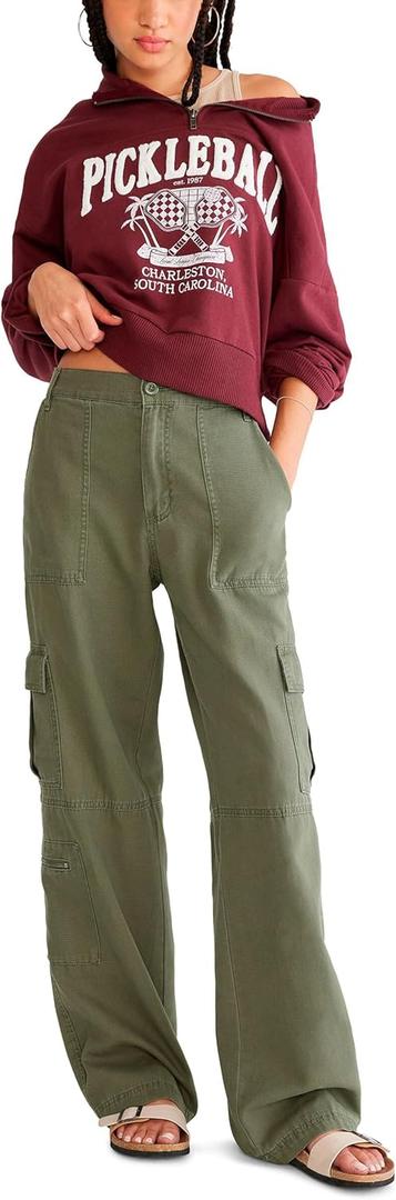 Aeropostale Women's Utility Cargo Pant (Beige, L)