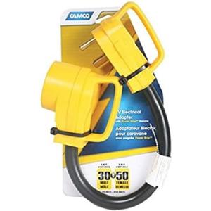 Camco 55183 18" RV Power Grip and Electric Adapter, Pack of 1, RV-346B