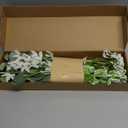 Ling's moment Artificial Greenery Stems Box Set, 15pcs with 4 Kinds of Faux Greenery Picks for DIY Bridal Bouquets Wedding Floral Arrangement Table Centerpieces, Tender Green & Sage Green