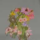 Butterfly Banner Wildflower Party Decorations Paper Flower Leaves Banner Butterfly Garland for Wall Decoration Spring Baby Shower Wedding Backdrop Decorations