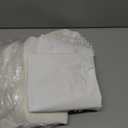 Gibelle Extra Long Boho Farmhouse Shower Curtain, Linen Cotton Fabric Shower Curtain with Macrame Lace Decor, Modern Bohemian French Country Chic Shower Curtain Set with PEVA Liner 72x84 - White