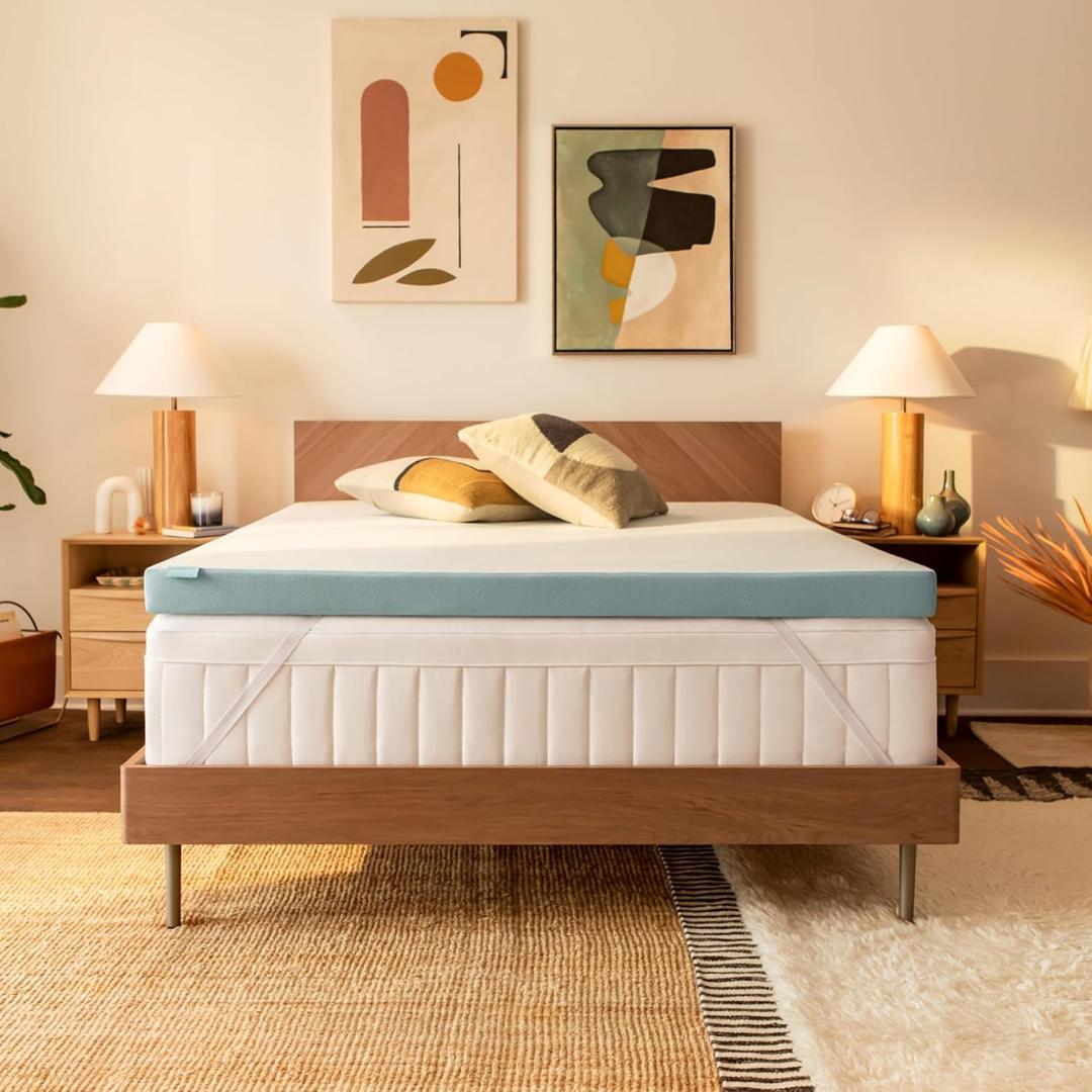 Tempur-Pedic TEMPUR-Adapt + Cooling 3-Inch Queen Mattress Topper Medium Luxury Premium Foam, Washable Cover, Medium Cooling Topper, White