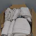 MIULEE Pinch Pleated Thick Linen Curtains 90 Inches 4 Panels Set Ivory Cream Back Tab Memory Trained Pinch Pleat Semi Sheer Light Filtering Privacy Curtains Window Drapes for Living Room Bedroom Birch