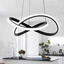 MAYNA Modern LED Pendant Light Fixture, Contemporary LED Chandelier with Irregular Ring Lights, Adjustable Modern Chandeliers for Dining Room Kitchen Entryway Living Room Bedroom, 6000K Daylight