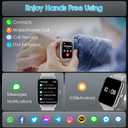 Smart Watch for Women Men(Answer/Make Calls) 1.85" HD Fitness Tracker Smartwatch for Android iPhone with Steps Tracking/Heart Rate/Sleep Monitor, 120+ Sports Modes IP68 Waterproof, Silver/3 Bands