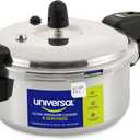 Universal (3.7 Quart / 3 Liter) Ultra Pressure Cooker, Pressure Pot with 6 Safety Systems, Aluminum Pressure Cooker for 4 Servings, Even Heat Distribution, Diameter 9.4 inches, Height 7 inches
