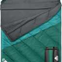 AGEMORE Sleeping Bag for Adults, Double and Single Size, Lightweight Portable Camping Sleeping Bag with Draft Tubes, Fit for Warm & Cold Weather Camping Hiking Backpacking Or Traveling (Single ( 90*35in))