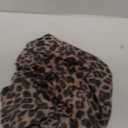 WDIRARA Women's Leopard Print Knitted Mesh Long Sleeve Fitted A-Line Maxi Dress, Size L