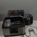 Elite Gourmet EDF434 Electric Deep Fryer 4.5 Quart Oil Capacity with Temperature Knob, 2 Baskets, Powerful 1700 Watts, Lid with Anti-Odor Filter & Viewing Window, Stainless Steel