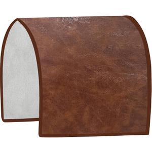 Ntomtuex Faux Leather Couch Arm Cover PU Armrest Slipcover Waterproof Armrest Covers for Sofa Recliner Chair Arm Protectors for Pets Set of 2 Brown (19"  35")