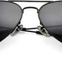 Pro Acme Classic Aviator Sunglasses for Women & Men Glass Lens Metal Frame UV400 Driver Sunglasses (58mm, B2 Black/Plastic/Polarized)