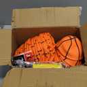 40Pcs Mini Basketball Set, 6" Inch Small Basketballs with Pump for Over The Door Hoop Games, PVC Indoor Outdoor Play, Pool Beach Basketball, Party Favors, Adults Kids (Orange)