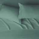 Amazon Basics Breathable Ultra-Soft Wrinkle Resistant Brushed Microfiber 4-Piece Bed Sheet Set with 14-Inch Deep Pockets, King, Emerald Green, Solid