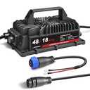 EPOWREY 18AMP Lithium Golf Cart Battery Charger for 48 Volt/58.4V (51.2V) LiFePO4 Battery with Ring Terminals Plug