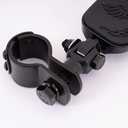 Kinglemc Highway Peg Foot Peg Fit 1.25" Engine Guard Crash Bar for Harley Davidson, Honda, Yamaha, Kawasaki, Suzuki, Indian, Triumph, Motorcycle (Matte Black)