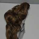 REECHO Ponytail Extension, 24" Claw Clip Ponytail Extension Wavy Ponytails Hair Extensions Jaw Clip on Pony Tails Natural Synthetic Hairpiece for Women Daily, Ash Brown