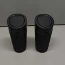 Car Trash Can Bin with Lid, 2 Packs Mini Leakproof Garbage Can for Vehicle, Cup Holder Trash Can, Small Trash Bin for Cars, Home, Bedroom, Office(Black)