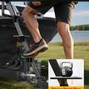 Autoholic Boat Trailer Step 5 Step with Handle Non-Slip Step Fit for Trailer Tongue Safer Easier for People of All Ages Board Boat Trailer Stability Reduce Slip Glow in Dark Climbing Assist