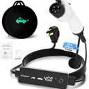 Level 2 EV Charger 40Amp 9.6kW 240V EV Charger Level 2 with Smart LED Screen, 14/24/32/40A, 8 Hours Delay Timer, 25FT Electric Car Charger with Bag NEMA 14-50P J1772 Evs