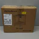 KaimuBench HDPS Corner Shower Stool for Shaving Leg, Waterproof Shower Bench Seat for Inside Shower, Poly Lumber Plastic Bath Shower Chair Seat, White+Brown, Weight Capacity 500LBS