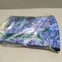 TIASUSAN Travel Mini American Mahjong Set, Mahjong Game Set with 166 White Tiles (0.8"), Complete Set with 4 Racks, and Thickened Blue Printed MahJongg Tiles Bag, Portable Travel Mahjongg Set