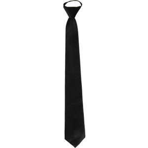 Vesuvio Napoli PreTied Men's Necktie Solid Color Mens Adjustable Zipper Neck Tie