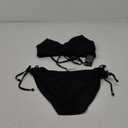 Blooming Jelly Womens Bikini Sets Two Piece Swimsuit 2025 Curvy Cutout String Bathing Suit (Medium, Black)