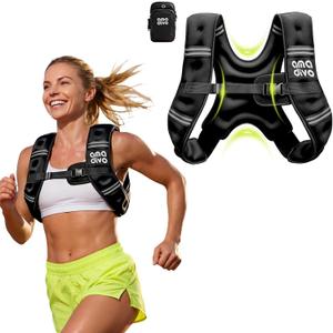 AMA DIVO 8LB Fixed Weight Vest for Seniors & Beginners,Reflective Weighted Vest, Daily Walking, Cardio Exercise, Indoor Workout, Adjustable Buckles with Detachable Bag, Reliable Gear