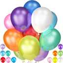 120Pcs Balloons Assorted Colors,12 Inch Latex Party Balloon for Birthday Party, Light Multi Color Balloons Rainbow Balloons for Wedding Baby Shower Supplies.(Assorted)