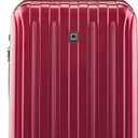 DELSEY PARIS Titanium Hardside Expandable Luggage with Spinner Wheels Carry-On Luggage, Black Cherry Red, Carry-On 21 Inch