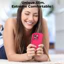 SUPFINE Designed for iPhone 15 Pro Max Case,Premium Liquid Silicone with [Soft Anti-Scratch Microfiber Lining][Upgraded Camera Protection] Slim Shockproof Phone Case for Men Women Girls, Hot Pink