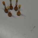 JUPITEARTH Jumbo Paint Brushes for Kids, Easy Grip Round and Sponge Toddler Paint Brushes with Natural Wood Handles for Washable Paint and Acrylic Paint, 6 Pcs