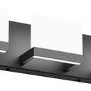 Tipace Black LED Vanity Lighting Fixture Modern 3 Lights Vanity Lights for Bathroom Black Bathroom Wall Light Fixtures 6000K (Matte Black-Non Dimmable)