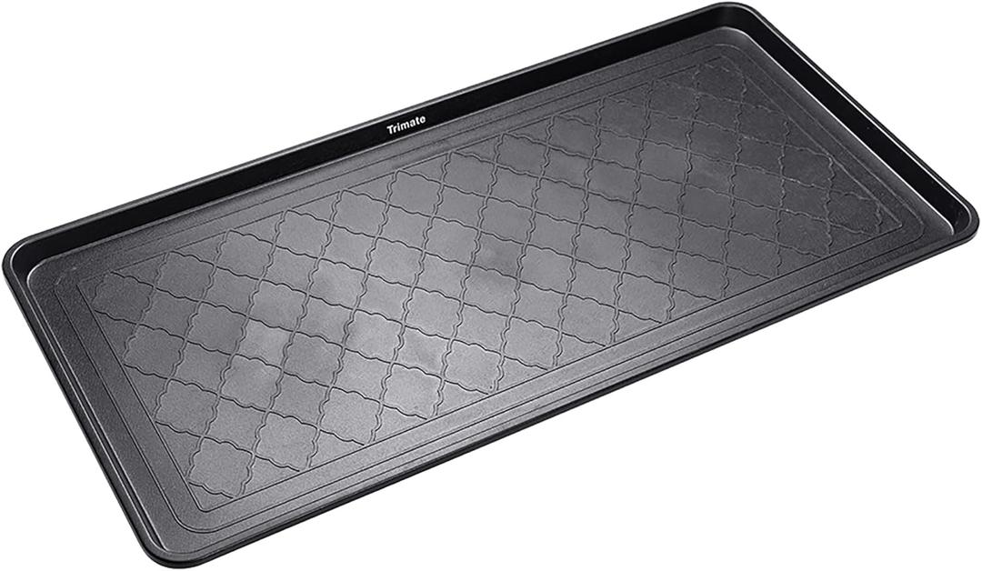 All Weather Boot Tray, Extra Large Size Extra Large, 40x20(Black)