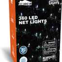 Joiedomi 360 LED Christmas Net Lights for Indoor & Outdoor Decorations, Christmas Events, Christmas Eve Night Decor, Christmas Tree, Bushes (Cold White)