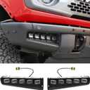 Mabett Fog Lights Assemblies Compatible with Ford Bronco 2021 2022 2023 2024, Daytime Running Lights for Bronco Accessories 2/4-Door (10-Lights)