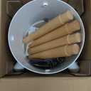 Tree Nest Christmas Tree Stand Base Xmas Modern Tree Metal Holder Stand for 10ft Real Tree Xmas Tree Decoration（Family,White）