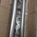 Kemmie 1" Window Treatment Curtain Rod with Cylindrical Cap Finials, Double Drapery Rod Adjustable Length 36-72", Matted Nickel