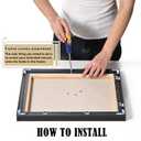 Easthope 20x24 Assembled Aluminum Floater Canvas Frame for 0.6-0.9" Stretched Canvas,Vertical & Horizontal Hanging, 1PCS