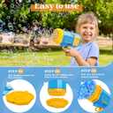 Sloosh 2 PCS Bubble Machine, Bazooka Rocket Shape Bubble Gun Toy for Kids Ages 4-8, Gifts, Adults, Party Favors, Summer, Wedding, Easter