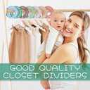 2 x Baby Closet Dividers - Set of 8 Round Double-Sided Clothes Dividers from Newborn to Toddler, Gender-Neutral Baby Clothes Organizer