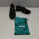 MSMAX Ballroom Dance Shoes Women Latin Dancing Heels Jazz Rhythm Irish Dance Shoes (7.5, 3cm Heel Black)