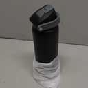 POWCAN 32 oz Stainless Steel Water Bottle for Sports: One-hand Push Button Lid, Leakproof, Keep Cold 24Hrs, Stainless Steel Cup with Straw for Camping, Outdoors, Workout, Travel (Midnight Black)