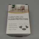 BUMACO 20Pcs Chair Leg Floor Protectors Chair Leg Protectors for Hardwood Floors Silicone Pads Covers to Protect Floors Universal L Clear Fit (1-5/16" to 2")