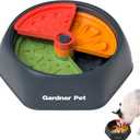 Gardner Pet Adjustable Slow Feeder Bowl for Medium/Large Dogs  9.85'' L Size with Suction Base, Detachable Puzzle Insert & Freeze-Friendly Design (BPA-Free)