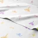 Kids Queen Size Bed Sheet Set - 4 Piece Kids Loft Bed Sheets - Princess Castle Themed Bedding - Soft, Cute and Cozy - Breathable and Machine Washable - Rose Bed Set for Boys, Girls, Teens & Toddlers